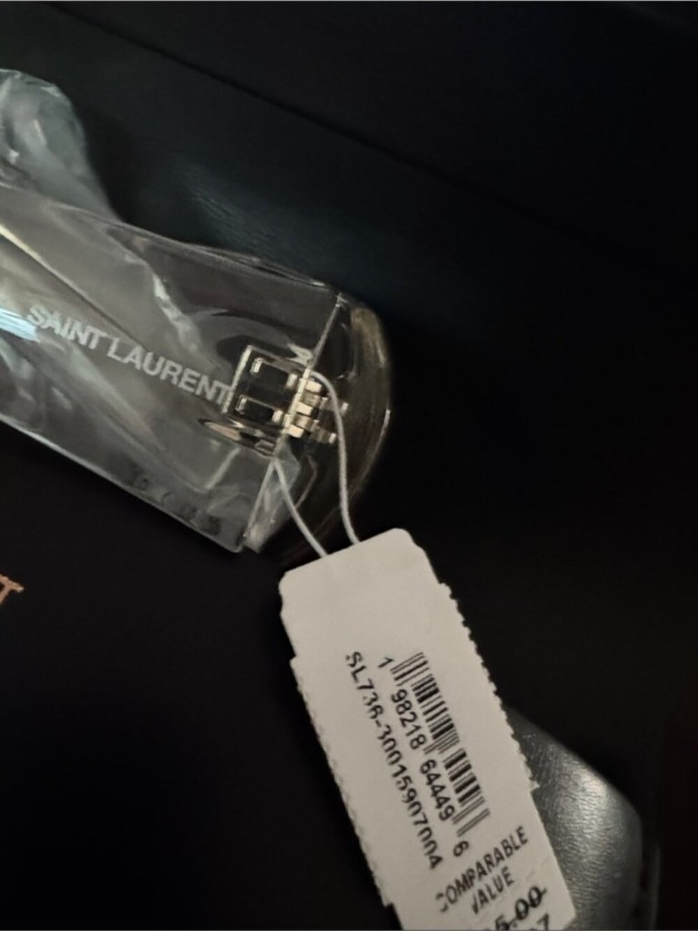Saint Laurent Transparent/Clear Oval Sunglasses with Silver Lenses - Picture 7 of 10